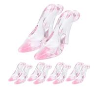 GALPADA 24pcs Acrylic High Heel Shoe Party Decorations in Pink, Versatile DIY Hanging Ornaments with Unique Fashionable Design for Occasions and Holiday Party Decorations