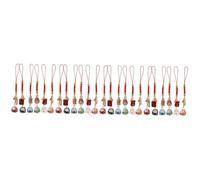 GALPADA 24pcs Japanese Keychains Delicate Maneki Neko Pendants for Bag and Keyring Decoration Lightweight Creative Charm for and