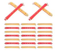 GALPADA 24pcs Non-heat Hair Curling Rods for DIY Styling with Even Heat Distribution, Plastic Material, Creating Different Curl Patterns, for Home Salon Use