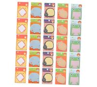 GALPADA 25Pcs Cartoon Animal Memo Pads Portable for Reminders for Featuring Elephants Frogs Bunnies Chickens Kittens