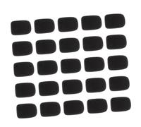 GALPADA 25pcs Microphone Sponge Cover Black Windproof Clip Mic Protector Mic Protective Cover for Vocal Dampener Use Clip Microphone