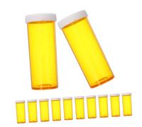 GALPADA 25pcs Portable Medicine Holder Mini Pill Bottles with Lids PP Small Container for Emergency Use Compact Organizer for Travel and Outdoor Lightweight