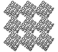 GALPADA 25pcs Self-Adhesive Vinyl Number Stickers Consecutive Labels for Mailbox Office Classroom Home Address Indoor Outdoor Use Black