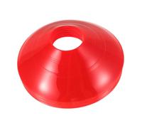 GALPADA 25pcs Soccer Training Cones Red Flat Disc Markers for Football Basketball Agility Drills Durable Sports Sign Plates for Indoor Outdoor Team Coordination and Speed Practice