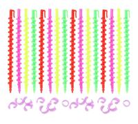GALPADA 26pcs Plastic Flexible Perm Rods Spiral Perm Kit for Women Compact Lightweight Hair Curling Tools Not Easy to Deform Does Not Hurt Hair Suitable for Salon Use and Home Use