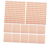 GALPADA 2700 Pcs Red Small Arrow Stickers Self-Adhesive Unqualified Labels for Marking Organizing Highlighting Important Items in Office School Warehouse