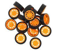 GALPADA 28Pcs Car Wheels DIY Wheels for Small Car Assembly for Crafting Projects and Rc Cars Smooth Driving Experience