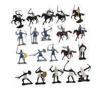 GALPADA 28pcs Miniature Knight Figures and Tiny Soldier Models for Historical Tabletop Scenes and Adults Collectible Mini People Models