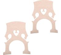GALPADA 2pcs 4/4 Cello Bridge Made of Quality Maple Wood in Beige, Professional Cello Accessories That Sound Quality, Replacement Part for Practicing Anytime, Anywhere