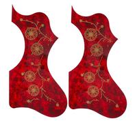 GALPADA 2pcs Acoustic Guitar Pick Guard Sticker Plastic Scratch Plate Protector with Flower Pattern Thin Self-adhesive Guard for Acoustic Models Prevents Wear and Preserves Instrument