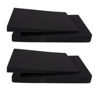 GALPADA 2pcs Acoustic Panel Speaker Isolation Cushion Pu Shock Absorption Pads with Tight Adhesion for 10 Inch Subwoofer Vibration Proof in Studio Environment
