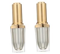 GALPADA 2pcs Acrylic Nail Polish Empty Bottles with Brush Lid Light Glass Container for Manicure Store Supplies for Repackaging Liquids and Cuticle Oil Random Color