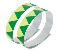 GALPADA 2pcs Adhesive Glowing Tape Strips with Advanced Glow the Dark Technology, Waterproof Pvc Fire Safety Warning Tape for Emergency Exit in Public and Hospitals, Easy Installation