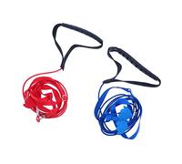 GALPADA 2pcs Adjustable Parrot Flying Harness Leash for Outdoor Training Lightweight Bird Harness Red Blue for Pet Birds to Fly Freely