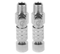 GALPADA 2pcs Airbrush Quick Release Adapter with Adjustable Airflow Control Valve, Air Compressor Coupler Replacement Parts for DIY Art and Model Painting