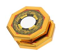 GALPADA 2pcs Alloy Feng Shui Bagua Convex Mirrors for Home Business Protection Easy Hanging Wall Decor Enhancing Positive Energy and Wealth Harmony