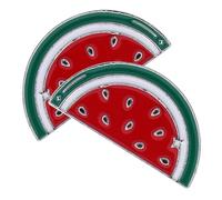 GALPADA 2pcs Alloy Watermelon Brooch Pin Scarf Clip for Women Unique Fruit Shape Brooches for Cardigans Shirts and Casual Outfits