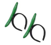 GALPADA 2pcs Artificial Vegetable Headband Cucumber Style with Realistic Design Made of Resin and Iron, Quick to Create A Fun Vegetable Head Look for Costume Balls and Holiday Festival