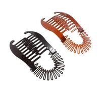 GALPADA 2pcs Assorted Colour Banana Hair Clips for Women Lightweight Abs Plastic Hair Claws Designed to Hold Long and Thick Firmly Accessories for Everyday Use