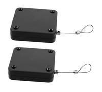 GALPADA 2pcs Automatic Sensor Door Closer for Sliding Screen Doors Wall Mounted Retractable Security Pull Cord Box Easy No-Drill Installation Silent Residential Use for Bedroom Window