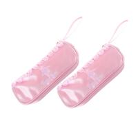 GALPADA 2pcs Ballet Shoe Bags Mesh Zipper Dance Shoe Storage Pouches for Breathable Ventilated Organizer for Dance Classes and Travel