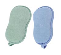 GALPADA 2pcs Bath Sponge for Gentle the Skin Sponge Bath Ball with Rich Foam and Fiber Featuring Short Strap for Easy Handling in Shower