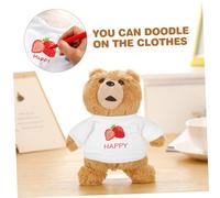 GALPADA 2Pcs Bear Doll Clothes Pure Cotton Short Sleeve Reusable Doll Costume Enhances Imagination and Parenting Practice
