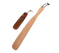 GALPADA 2pcs Beech Wood Long Handle Shoe Horn for Seniors Pregnant Women Travel Friendly Shoe Helper for Easy Wear at Home the Go