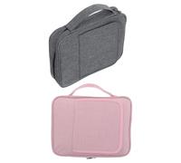 GALPADA 2pcs Bible Covers Protective Bag with Handle and Stand Polyester Case for Bible Book Storage Versatile Travel and Worship Carrying for Study Groups