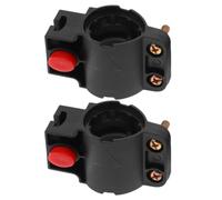 GALPADA 2pcs Bike Lock Fixed Rack Holder for Wire and Cable Locks Compatible with Bicycle Frames, Multi-Functional Compact Design in Plastic and Alloy, for Mountain Bikes and Motorcycles