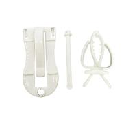 GALPADA 2pcs Bird Cage Fixed Clip Pet Supply Plastic White Easy to Install Enrich The Living Environment of Birds Assorted style