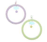 GALPADA 2pcs Bird Swing Climbing Rope for Parrots and Parakeets Chewing Shredding Perches Engaging Birdcage Accessories to Reduce Boredom and Promote Activity