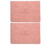 GALPADA 2pcs Birth Certificate Protective Cover for Documents Hard Case for Newborn Birth Certificates and Hospital Use Material