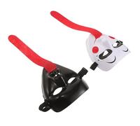 GALPADA 2pcs Black and White Ghost Mask with Long Tongue Adjustable Elastic Bands Scary Halloween Costume Props for Carnival Party Masquerade and Haunted House Events