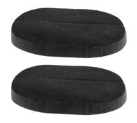 GALPADA 2pcs Black Facial Sponge with Activated Bamboo Charcoal for Skin Cleansing and Exfoliating, Protective Sponge Material Suitable for Facial Skin Care
