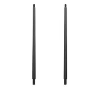 GALPADA 2pcs Black Metal Speaker Poles for Subwoofer with M6 Thread Mount, Height Adjustable from 9.76' to 12.44'', Featuring Rapid Assembly and Universal Compatibility for Dj Booth