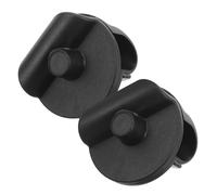 GALPADA 2pcs Black Mic Crossbar Clip Holder, Universal Microphone Holder Clips Made of Abs and Iron, Easy to Install with Height Adjustable Feature, Suitable for Live Streaming and Desk