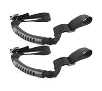GALPADA 2pcs Black Roll Bar Grab Handles Car Safety Handle Grip with Pp+pvc Material for Steady Hold and Harsh Road Conditions Suitable for Vehicle Roof Interior