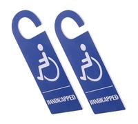 GALPADA 2pcs Blue Pvc Handicap Parking Sign Waterproof Disabled Parking Only Tag for Car and Vehicle Use Identification for Handicapped Drivers in Lots inside Cars