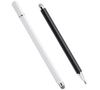 GALPADA 2pcs Capacitive Touch Screen Stylus Pen High Sensitivity Touch Pens for Phones and Tablets Smooth Writing Drawing White Black Color Convenient No Charge Design