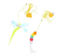 GALPADA 2pcs Cat Hanging Rope for Indoor Cats with Flexible Artificial Plume and Creative Hanging Design Easy to Store Lovely Shape Kitten and Interactive Play