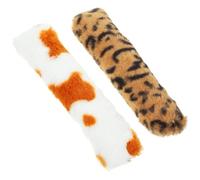 GALPADA 2pcs Catnip Infused Pillow Shaped Cat Made of Soft Lint, Interactive Kitten Chewing for Indoor Play and Teething