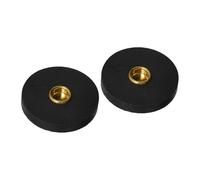 GALPADA 2pcs Cello Stopper Non Slip Pads with Brass and Rubber Material, round Shape Floor Protectors for Cellists, Portable Design to Protect The Floor during Practice and Performance