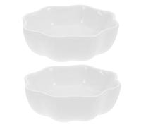 GALPADA 2PCS Ceramic Hamster Food Bowls Mini Anti-Tip Feeding Bowls for Cats and Small Animals Washable and Wear-Resistant Chinchilla Non-Slip Design