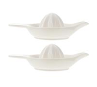 GALPADA 2pcs Ceramic Orange Squeezer Kitchen Juicer Manual Squeezing Portable Labor-saving Fruit Press Tool for Home and Bakery