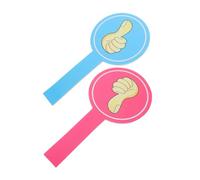 GALPADA 2pcs Classroom Voting Paddles Thumbs Up and Down Signs for Teacher-student Interaction Single-sided Foam Boards Visible Communication Tools for Feedback and Engagement