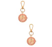 GALPADA 2pcs Clip Watch Pocket Watch Keychain for Nurse Key Ring for Everyday Use