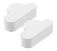 GALPADA 2pcs Cloud Shape Magnetic Key Holder Rack Wall Mounted Hooks Creative Abs Material Strong Magnet Holds Keys Firmly for Home Storage Organisation