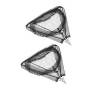 GALPADA 2Pcs Collapsible Fish Catching Nets with Extendable Stainless Steel Poles Triangular Solid Net Heads Adjustable for Lakes Rivers Saltwater Fishing