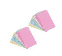 GALPADA 2pcs Colored Loose Leaf Paper Lined Notepad Refill for Students Stationery Premium Ink Friendly Paper for Planner Diary Office and School Use Each
